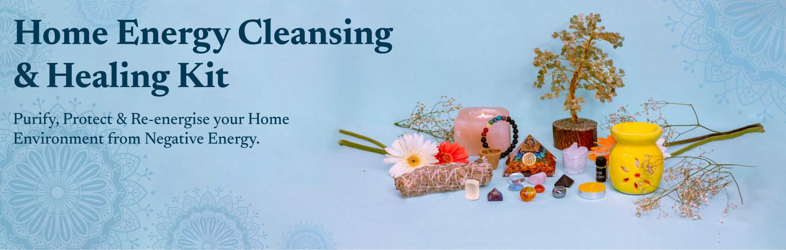 Home Energy Cleansing And Healing Kit healing kit banner
