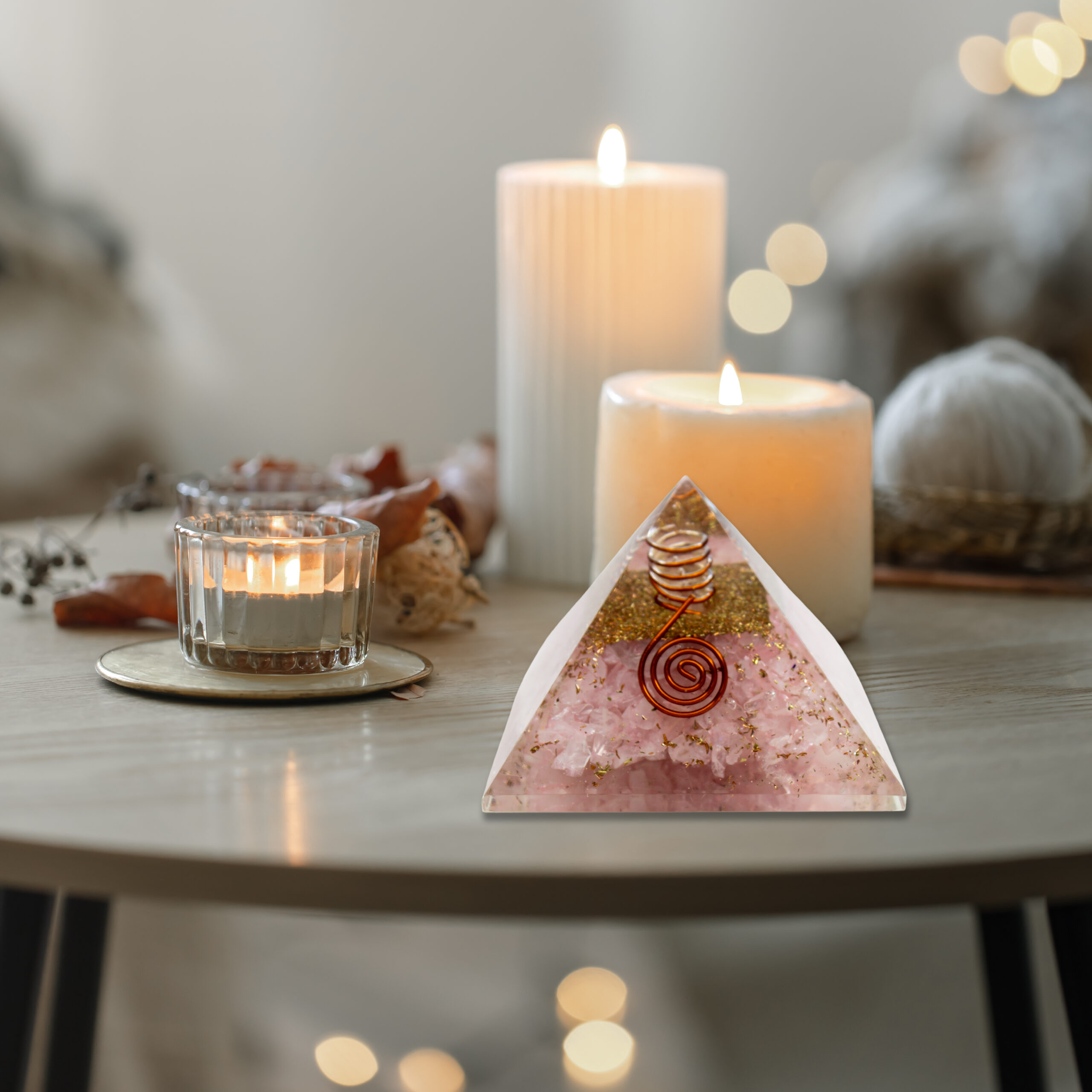 Rose Quartz Pyramid