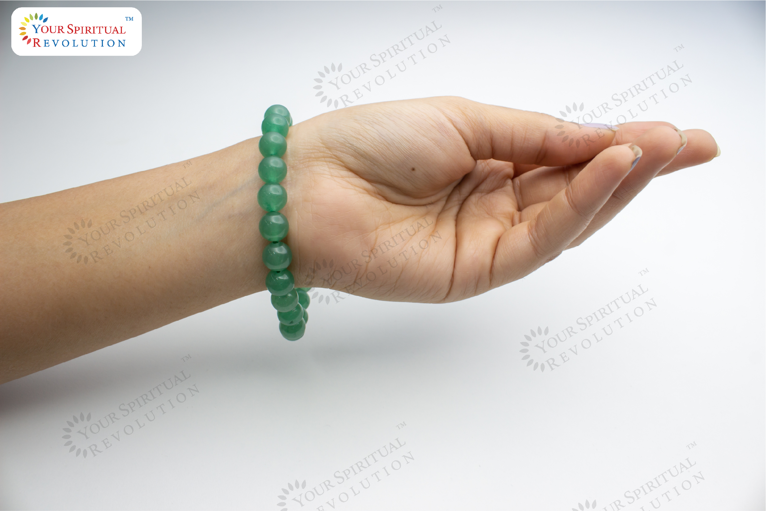 soothing Green Crystal Luck Wish Bracelet protection Wish Pearl Aventurine calms 