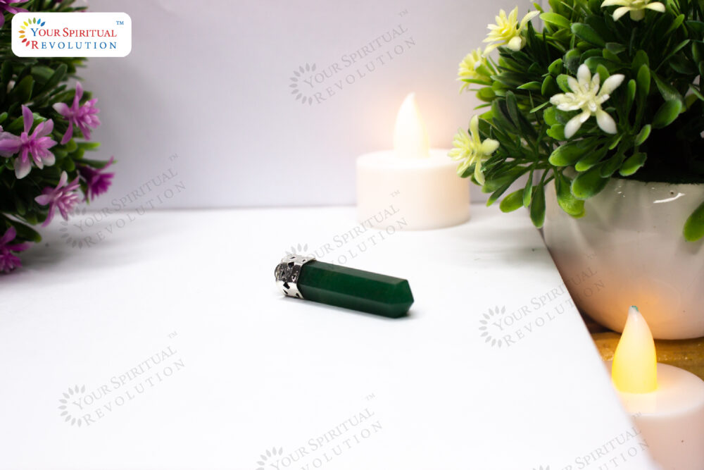 Green Aventurine Pencil Pendant Website - Your Spiritual Revolution LLP 04