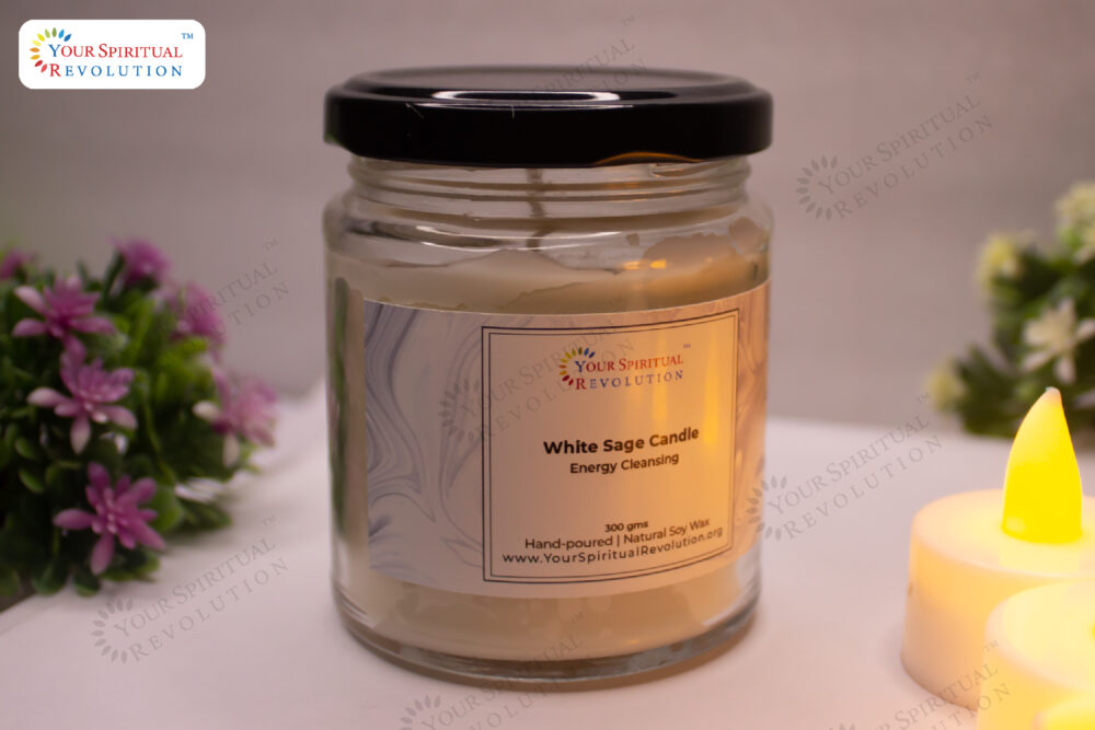 white sage candle image - your spiritual revolution - 03