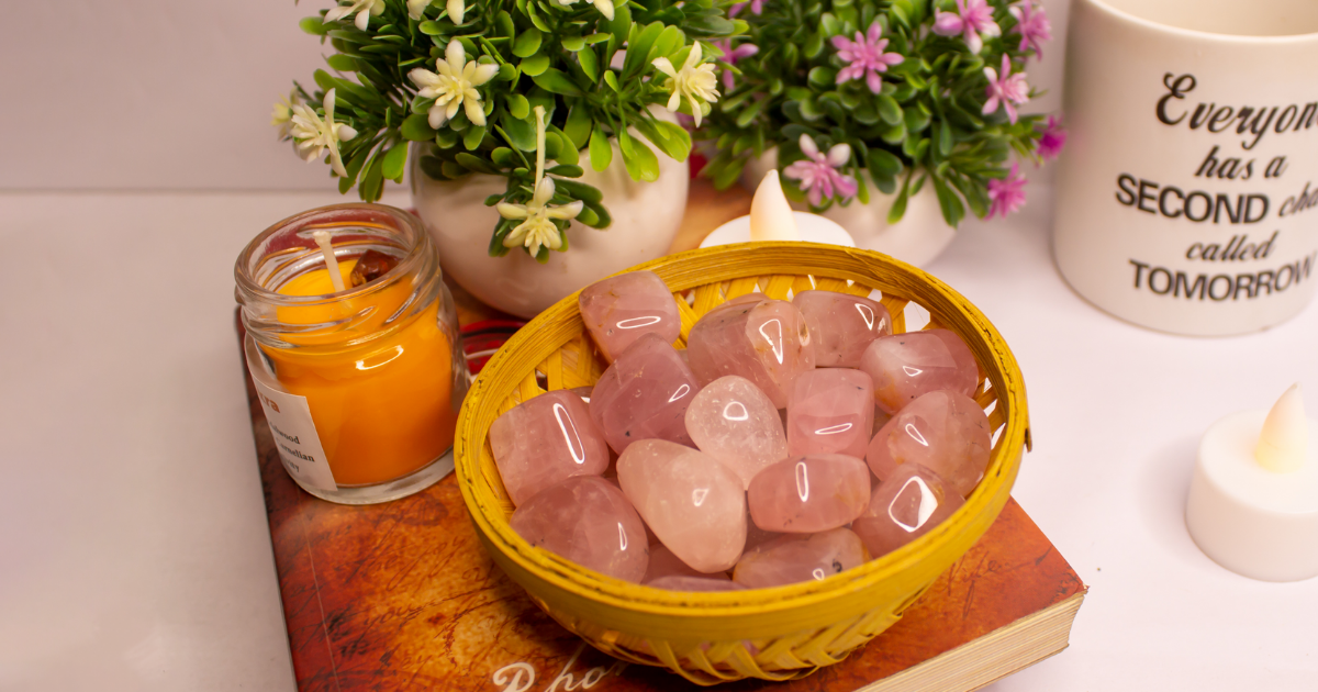 Rose Quartz Crystal for Anxiety and Stress